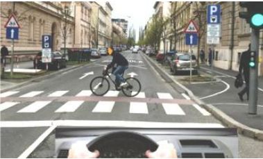 biciklista na putu